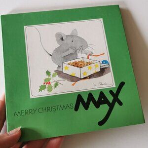 Merry Christmas Max by Hanne Turk Book Green Holiday Cookies Cute Mouse